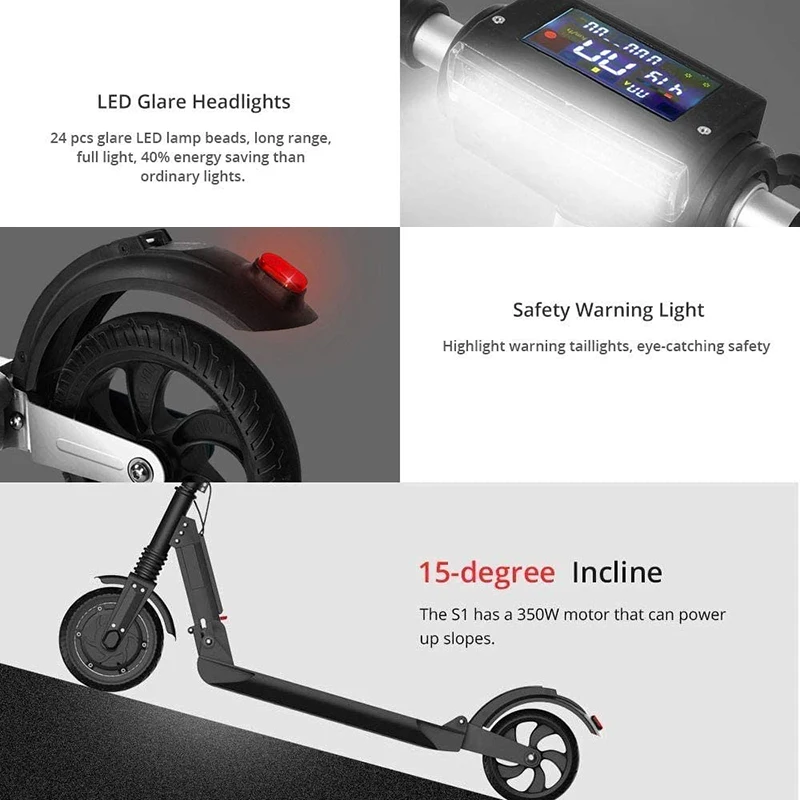 TiMeirea Kugoo S1 E Scooter 30 km Long Range Electric Scooter