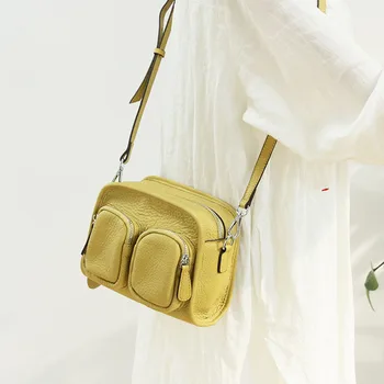 

New Genuine Leather Shoulder Bag Luxury Handbags Women Bags Designer Ladies Small Crossbody Bags Fashion Female Messenger Bag