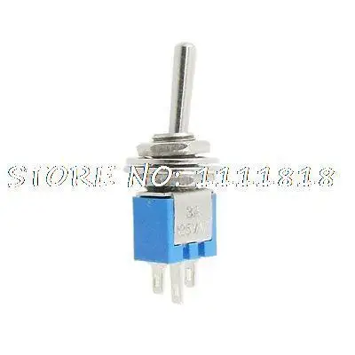 

20 x AC 125V 3A ON/ON 2 Position 1P2T SPDT 3 Pins Miniature Toggle Switch Blue