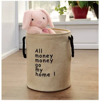 

Explosion models eva thick double-layer dirty clothes cotton and linen folding water laundry basket toy storage storage bucket