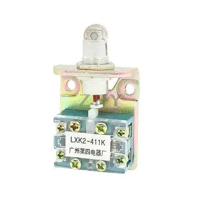 

AC 500V 6A Momentary Button Actuator 4 Ternimal Limit Switch LXK2-411K
