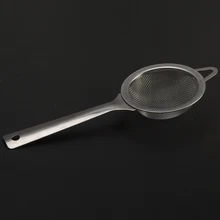 Кухонные аксессуары из нержавеющей стали, кухонный инструмент, традиционное мини сито, ложка из проволочной сетки, классическое ситечко с длинной ручкой для чая
