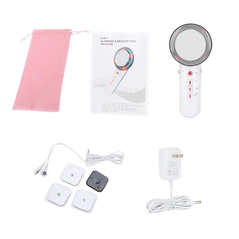 3 in 1 Ultrasound Cavitation Body Slimming Massager Weight Loss Anti Cellulite Fat Burning Painless Galvanic Infrared Massager