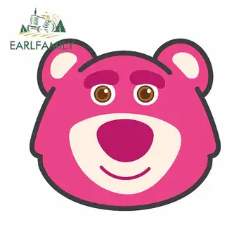

EARLFAMILY 13cm x 11.8cm For Lotso Huggin Bear Scratch-Proof Car Sticker Decoration Decal Creative Graphics Car Styling