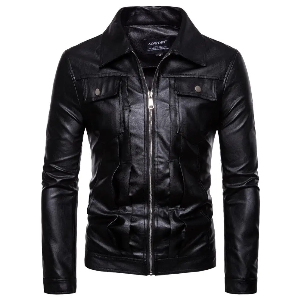 Men Fashion Casual Motorcycle PU Leather Jacket Men Biker Jacket Faux Leather Chaqueta Moto Hombre Streetwear Mens Jackets Coats Men Fashion Casual Motorcycle PU Leather Jacket Men Biker Jacket Faux Leather Chaqueta Moto Hombre Streetwear Mens Jackets Coats