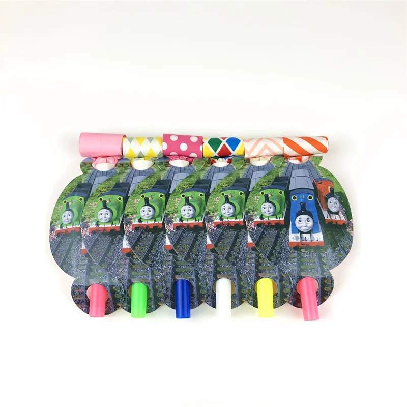 blowout-6pcs Thomas& Friends украшения для вечеринки на день рождения для малышей высококачественные бумажные стаканчики и тарелки одноразовые столовые приборы - Цвет: blowout-6pcs