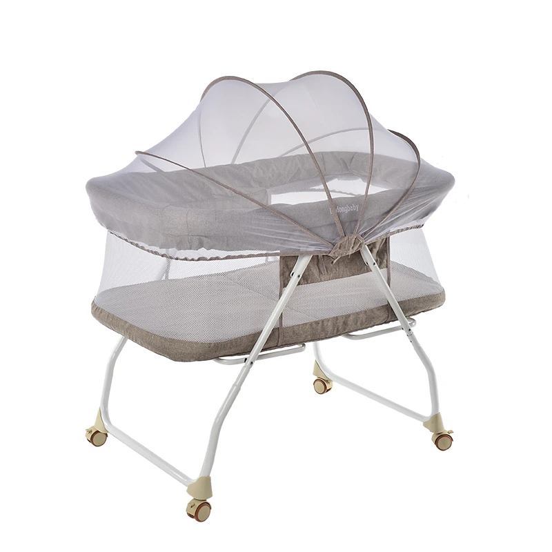 Cuna Portatil Para Bebe Recien Nacido Con Bolsa De Puerto Y Mosquitera Cuna De Viaje Infantil Plegable 4 Ruedas Moises Simple Cunas Aliexpress