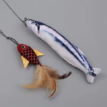 Retractable Fishing Rod Cat Toy 3