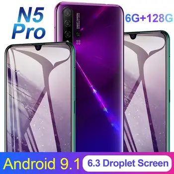 

N5 Pro Mobilephone Fingerprint 6.3 Inch FHD+ Display 16MP Triple Back Camera 128GB 6GB MT6797 Deca Core 4800mAh Cellphone LTE