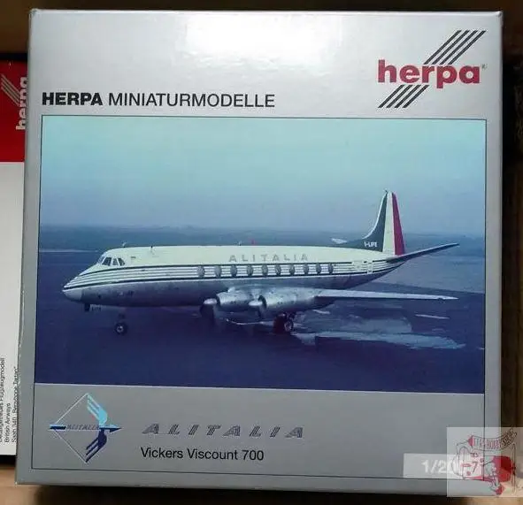 Herpa Wings Италия ALTALIA VICKERS VISCOUNT 700 1/200 литая под давлением модель самолета