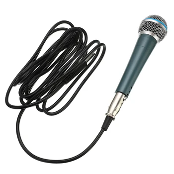 

Hot Classic SM-58A Microphone Traditional Wired Handheld Vocal Karaoke Singing Dynamic Microphone Universal Black Green