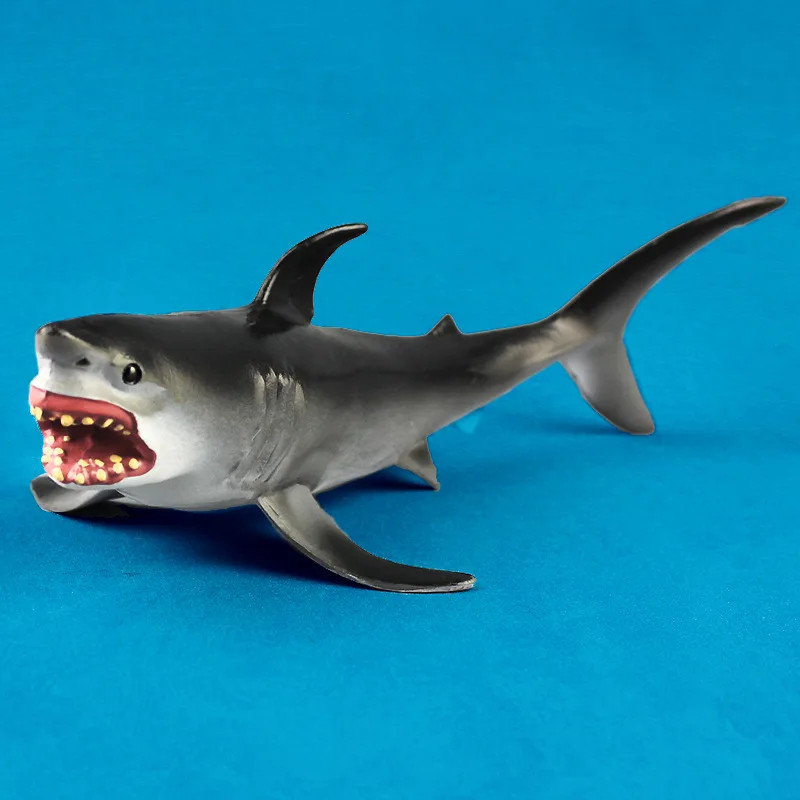 Cross Border Large of Model Great White Shark Marine Organism Shark Animal Model Plastic Children Early Education Toy Decoration