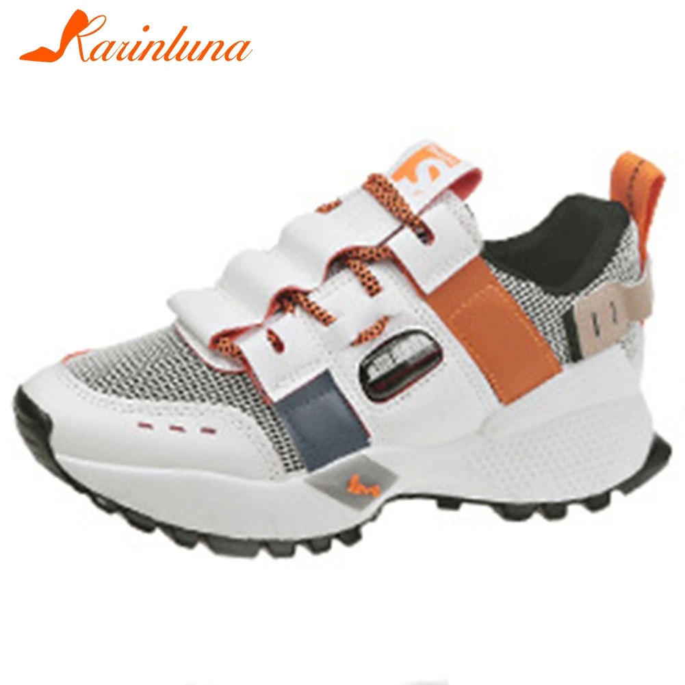 

KARINLUNA New INS Hot Lady Casual Soft Flats Fashion Mixed Colors Spring Autumn Flats Women Flat Platform Slip On Shoes Woman