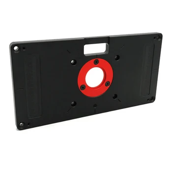 

Multifunctional Aluminum Router Table Insert Plate with Router Insert Ring For Woodworking Benches Router Table Plate