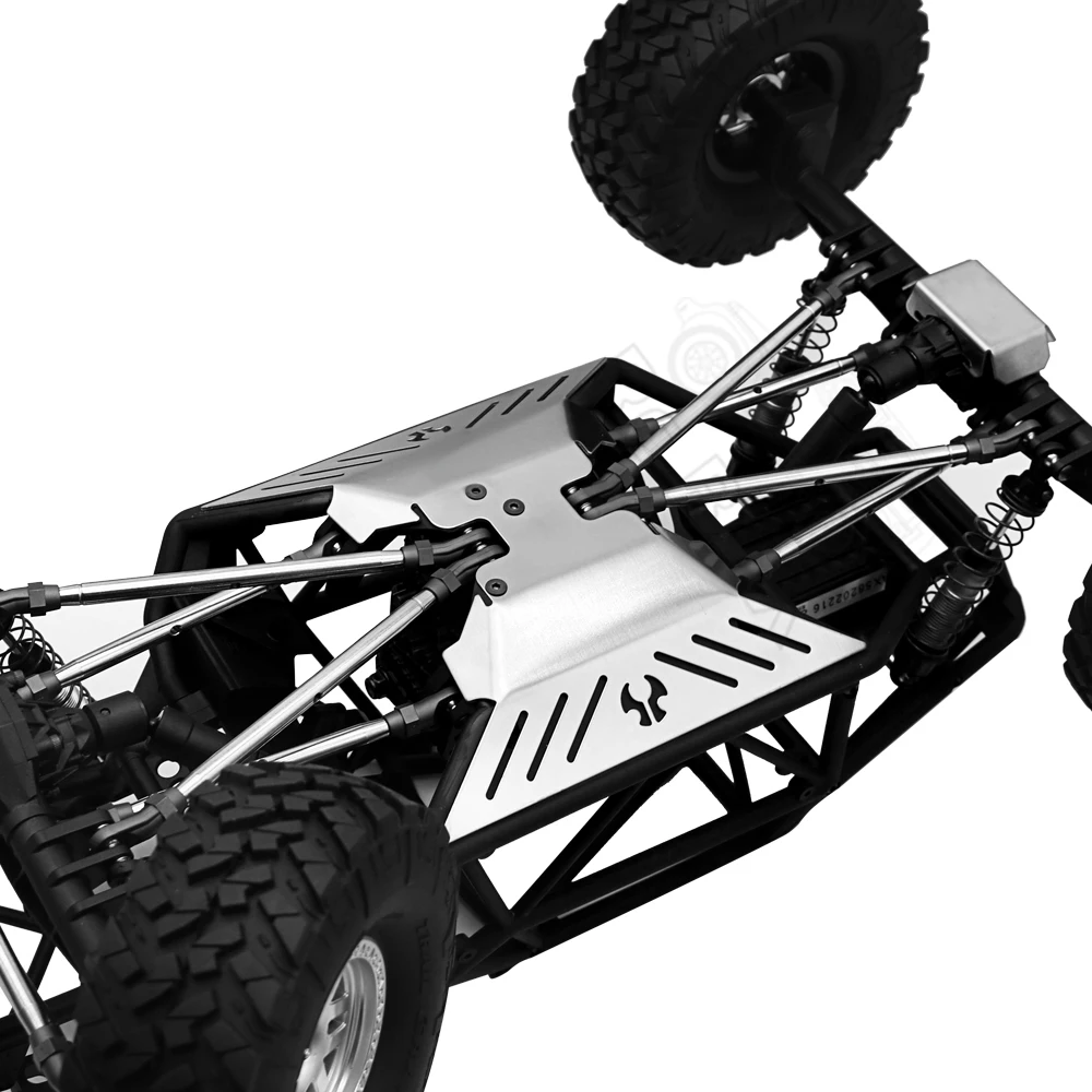 Chassis Stainless Steel Skid Plate Armor Front Rear Axle Differential Protector for 1/10 RC Crawler Axial Capra 1.9 UTB AXI03004 rc car chassis armor