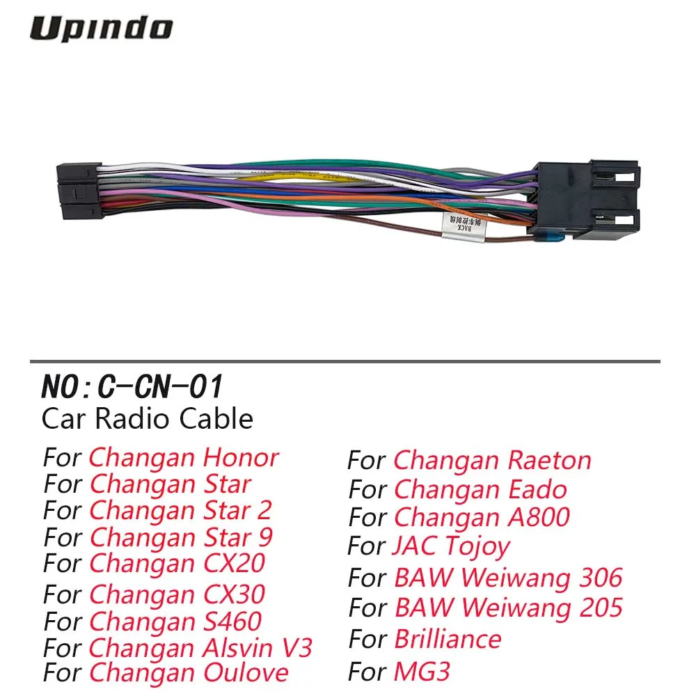 CarRadioCableAdapterforChanganHonorStarCX20CX30S460Oulove