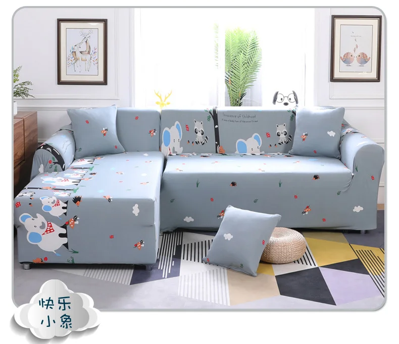 Christmas Decorations Sofa Cover Slip-resistant Sectional Elastic Full Couch Cover Sofa Towel Single/Two/Three/Four-seater