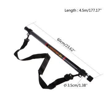 

4.5M Retractable Fishing Landing Net Rod Round Stretch Brail Pole Portable Tools