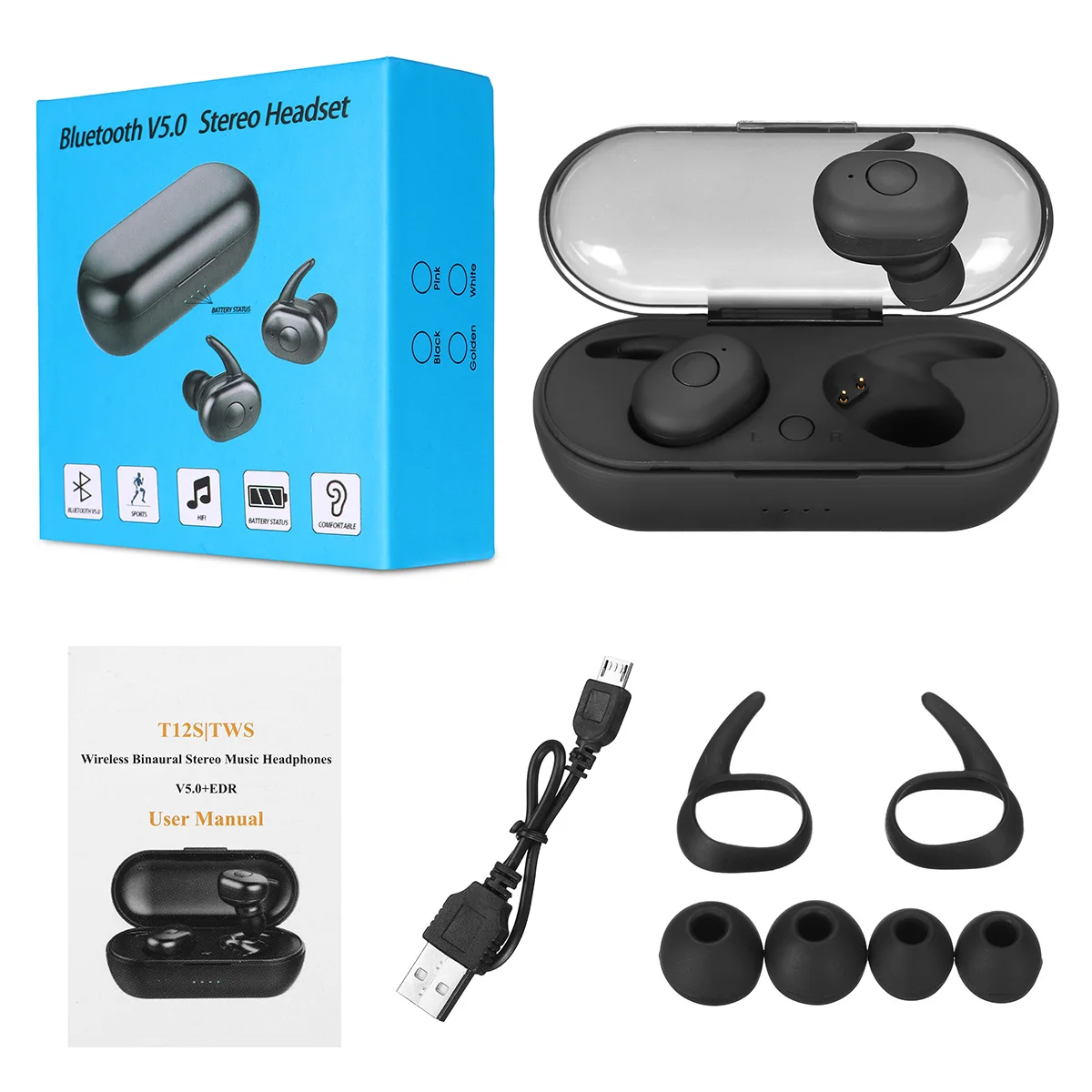 Bluetooth 5,0 двойные наушники водонепроницаемые TWS мини беспроводные HiFi стерео двусторонние звонки портативные спортивные наушники для Xiaomi