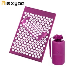 Массажер(appro62*39 см) подушка Массажный коврик Акупрессура снимает боль в спине тела шип коврик Акупунктура Массажный коврик с подушкой