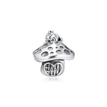 

GPY Mushroom & Frog Charms 925 Original Fit Pandora Bracelet Sterling Silver Charm Beads for Jewelry Making Jewellery