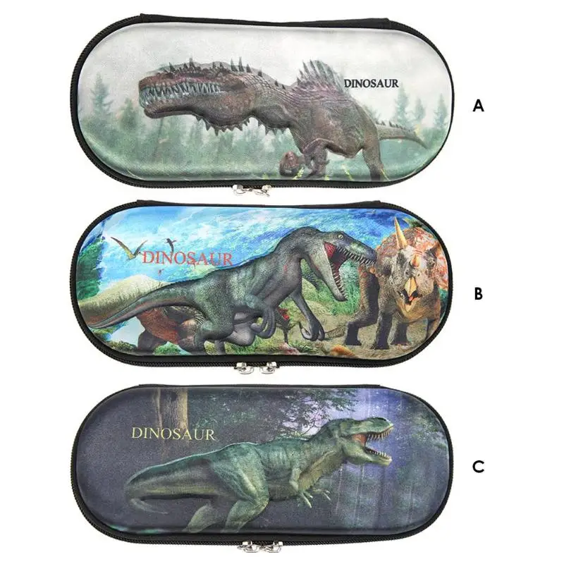 Stationery Bags Kid Dinosaur Style EVA Large Capacity Case Pouch Pupil Supplies Home Office Acceptance Essential Supplies