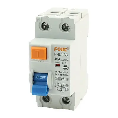 

6000A Overload Protection Electric Leakage Circuit Breaker 2P 40A 230V