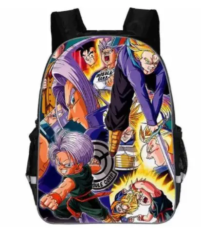 Picture color Школьный рюкзак для мальчиков и девочек Saiyan Goku, сумка для книг, подарок, аниме Dragon Ball Z/рюкзак Super Mario, детские школьные рюкзаки для подростков - Цвет: Picture color