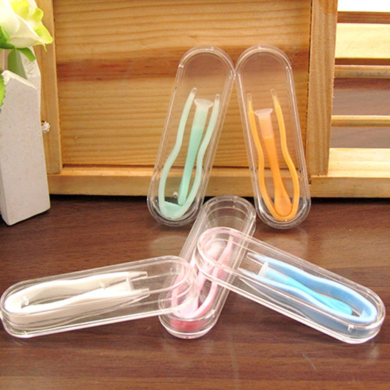 Lymouko 2set/Lot Portable Tweezers and Suction Stick Contact Lens Special Clamps Tool for Contact Lens Inserter Remover