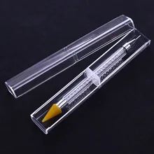 Маникюрная двухголовая Алмазная ручка разгрузка зуань Би двойного назначения мелок Кристалл алмазного рисунка игла dian hua bi Sticky Drill