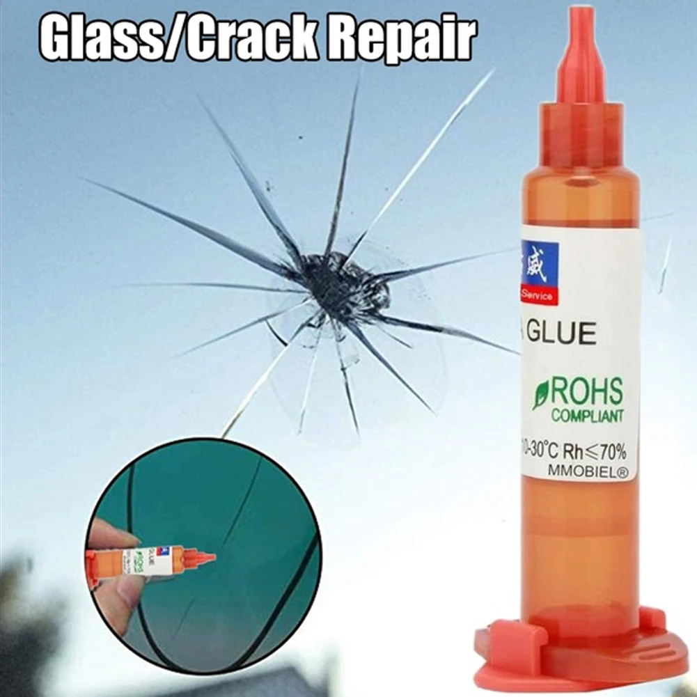 5ml /10mlUV Glue Optical Clear Glue Window Repair Tool for Repair Long Crack Glass Broken Crack Qucikly Restore Window or Screen car dent puller tool