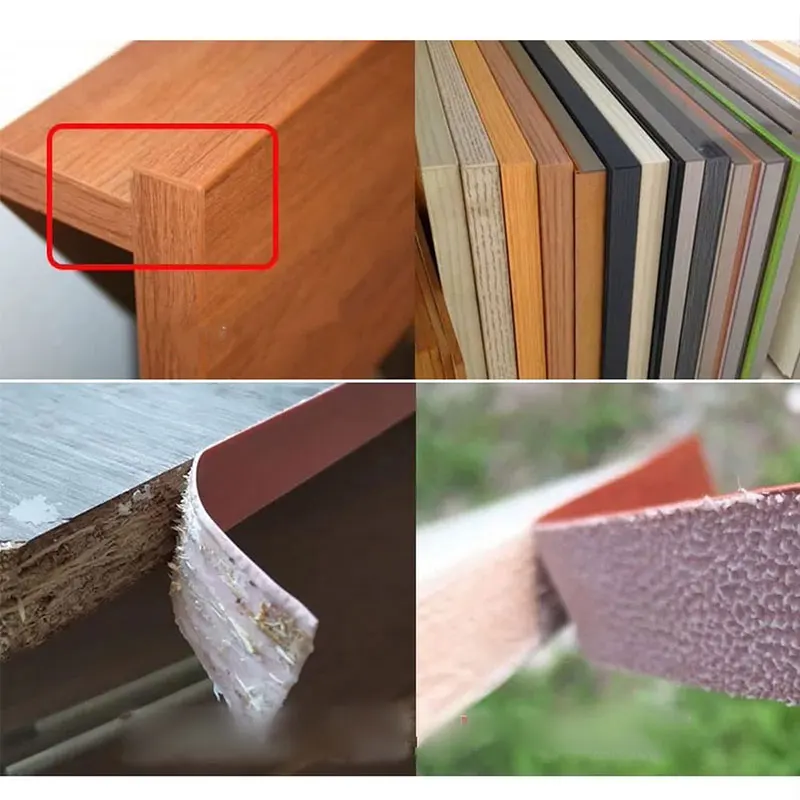 10M Home Gap Saver Hot Melt PVC Furniture Edge Strip Protector Tape Veneer Sheets Adhesive Wood Surface Edging Decor