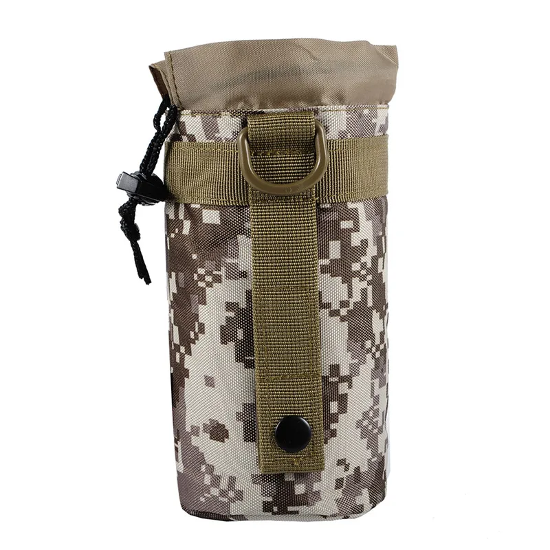 Тактический Molle мешок бутылки воды портативный чайник Карманный Универсальный мешок Открытый Охота Кемпинг сумки для рюкзак ремень жилет - Цвет: Digi