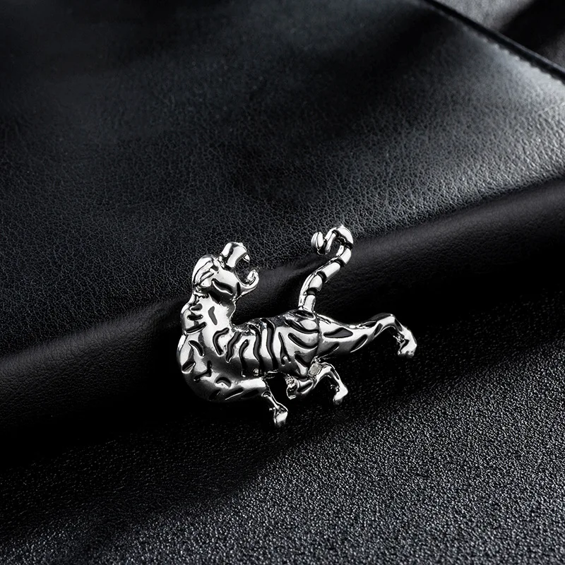 Новинка, британский стиль, металлическая брошь в виде тигра и животного ...