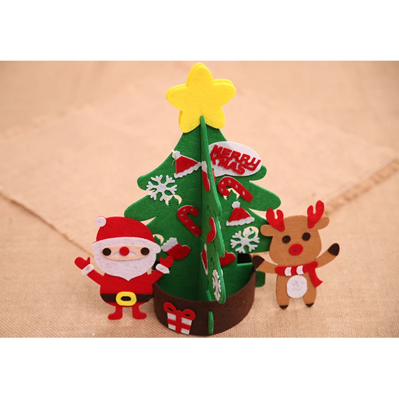 Детские DIY елочные украшения, новогодние подарки для детей, рождественское декоративное украшение для дверей, безопасный материал