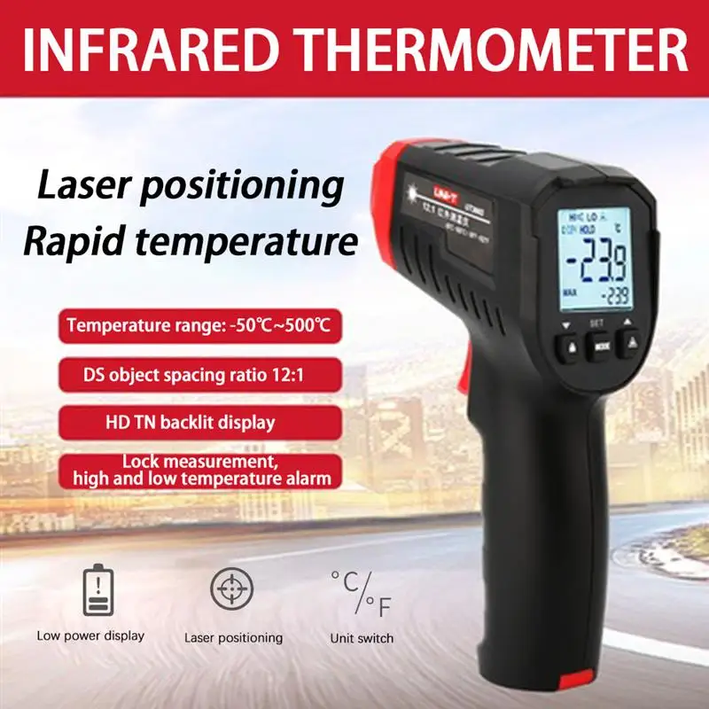 Инфракрасный термометр UNI-T UT306C UT306S промышленный электронный с цифровым дисплеем