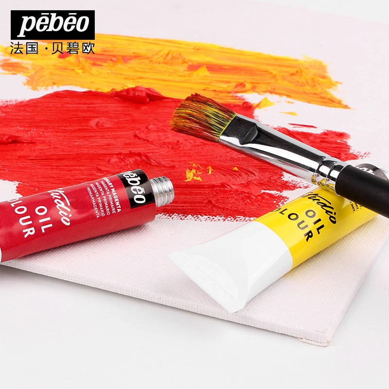 Pebeo Professional Tube Oil Paints For Artists Canvas Pigment Art Supplies Drawing 12ML 24/18/12 Color Art Supplies
