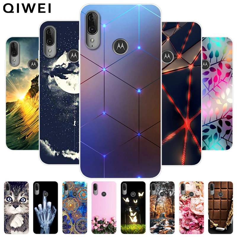 

For Moto E6 Plus Case 6.1'' 2019 new Fashion Soft TPU Back Cover For Motorola Moto E6s Phone Cases silicon Coque e6plus E 6 Plus