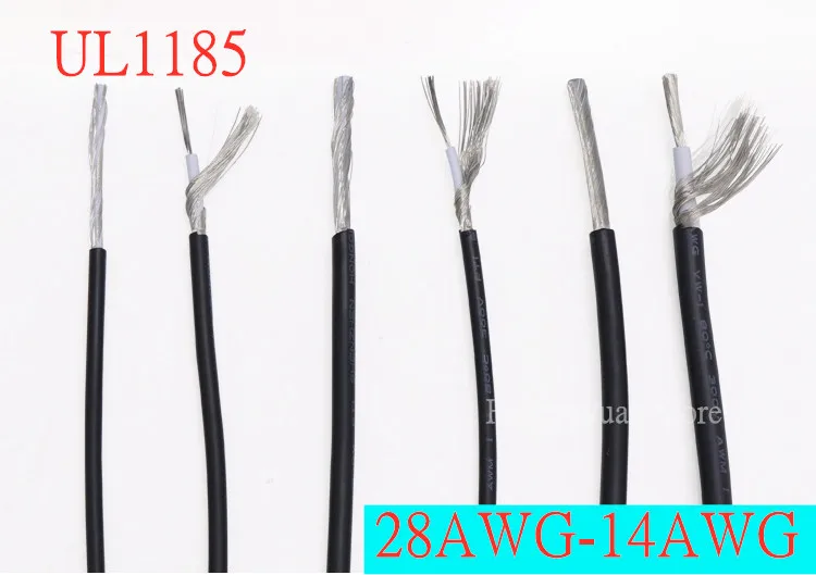 

2/5/10M Shielded Wire Signal Cable 28 26 24 22 20 18 16 14 AWG Channel Audio Single Core Electronic Copper Shielding Wire UL1185