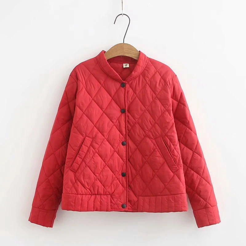 lower price Plus Size XL-4XL Women's Short Jackets Full Cotton Long Sleeved Cotton Autumn Winter Coats Casual O