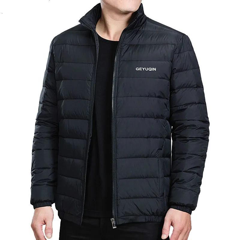 

White Duck Down Jackets Men Autumn/Winter Warm Coats Young Male Windbreaker Snow Warm Coats Male Parka Outerwear Plus Size 4XL