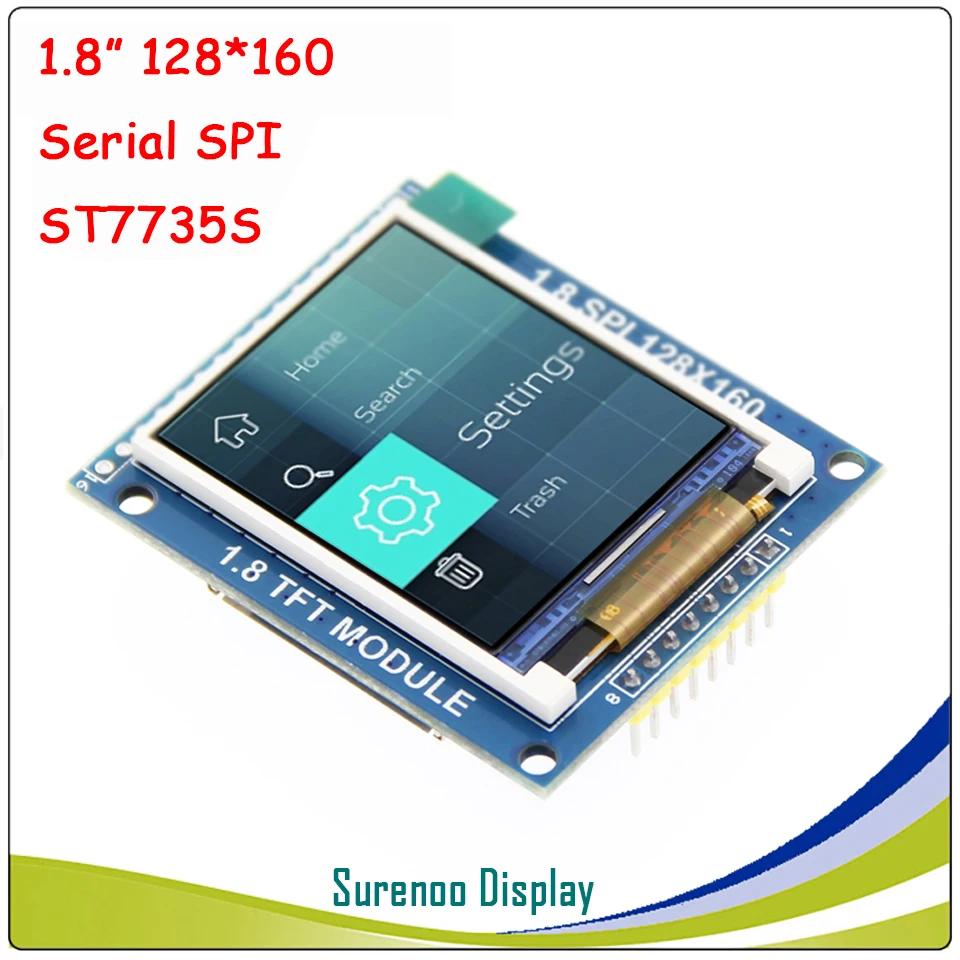 1,8 дюймов 128*160 SPI серийный TFT ЖК-модуль драйвер экрана IC ST7735S для MCU без сенсорной панели - Цвет: SUR128160A018A