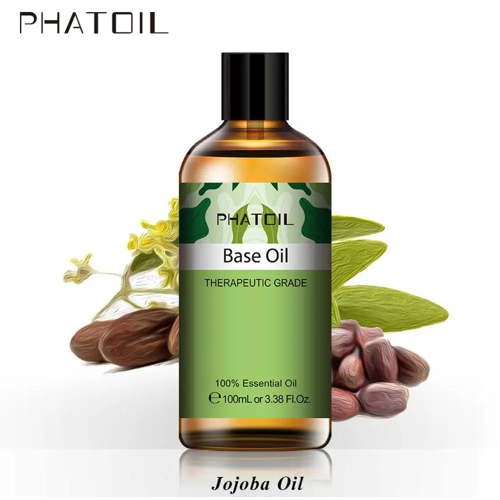 

100ML PHATOIL Natural Jojoba Oil Massage Best Skin Care Relaxing Moisturizing Oil Control Hydration Massage Base Essential Oils