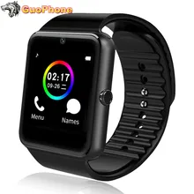 GT08 часы телефон сенсорный экран камера Bluetooth SIM карта дети мультфильм Мода Спорт Дешевые 1,5" мобильный телефон