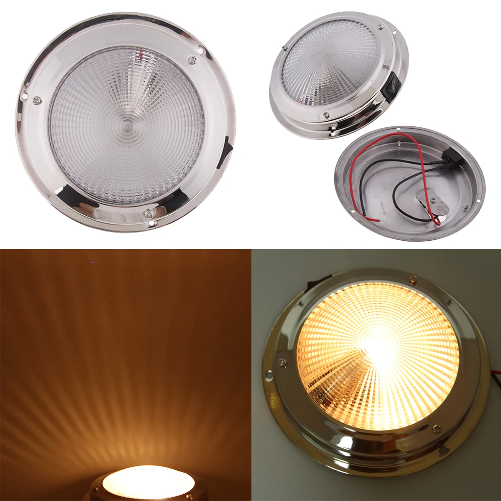 LED RV Panel Light Surface Mount, Interior Light with On Off Switch for RV /Motorhome/ Camper/ Caravan/ Marine, 12V DC
