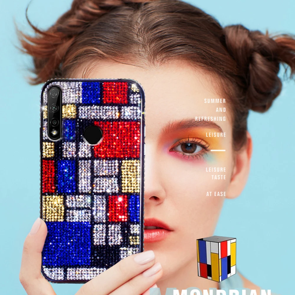 YueTuo Блестящий Алмазный чехол для телефона etui, чехол, чехол для huawei honor 10i 20i 10 i 20 lite 20 lite p smart plus psmart силиконовый