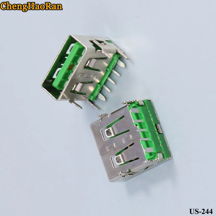 ChengHaoRan 50 шт. 5A высокая сила тока USB Женская база 90 градусов Быстрая Зарядка разъем