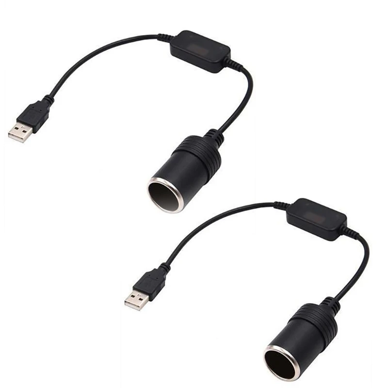 1 Pc 범용 자동차 담배 라이터 소켓 여성 케이블 변환기 GPS 전자 개 대시 USB Dc 변환 케이블 5V 12V