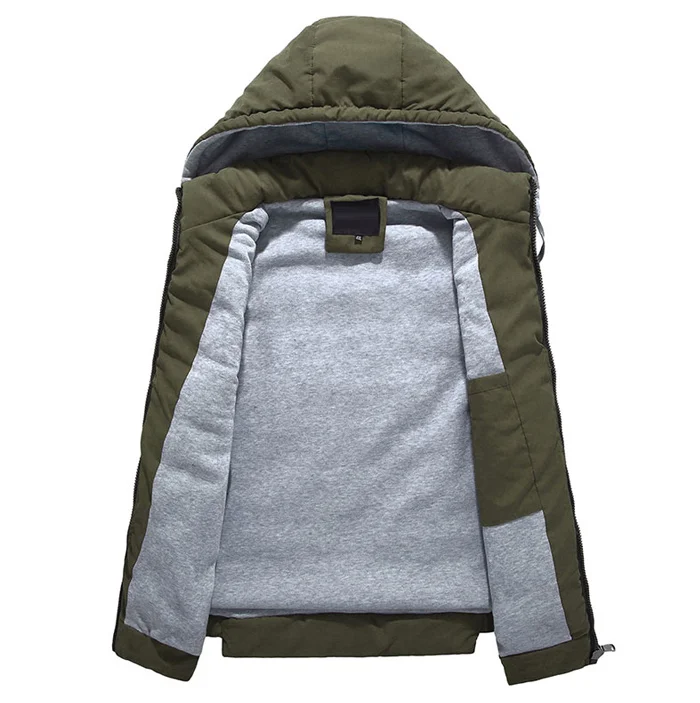 Men 4XL-8XL Parka Hooded Vest Winter Autumn New Thick Warm Casual Windbreaker Baggy Padded Outerwear Waistcoat Sleeveless Jacket