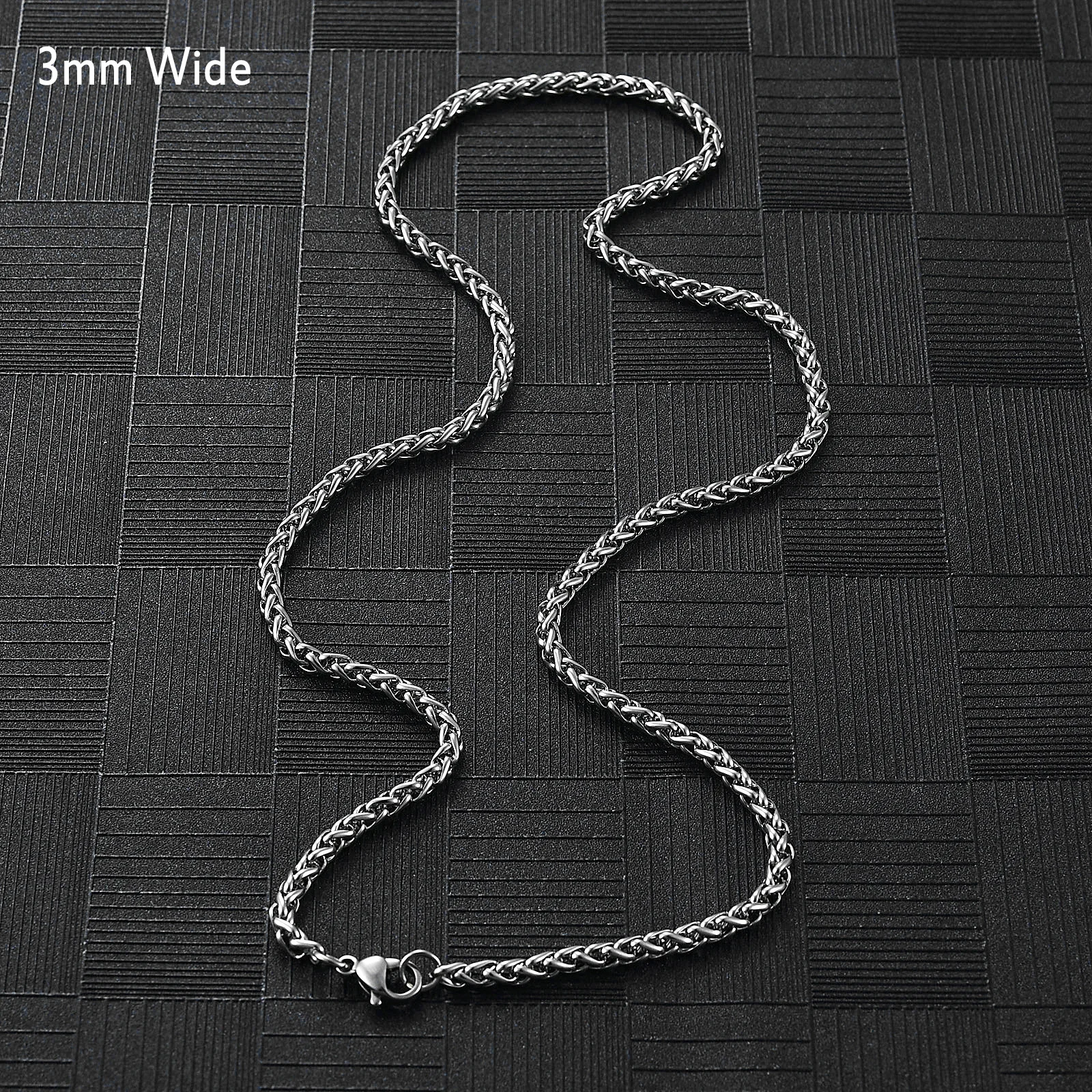 Stainless Steel Necklace Chain Choker Jewelry Accessories for Men Women